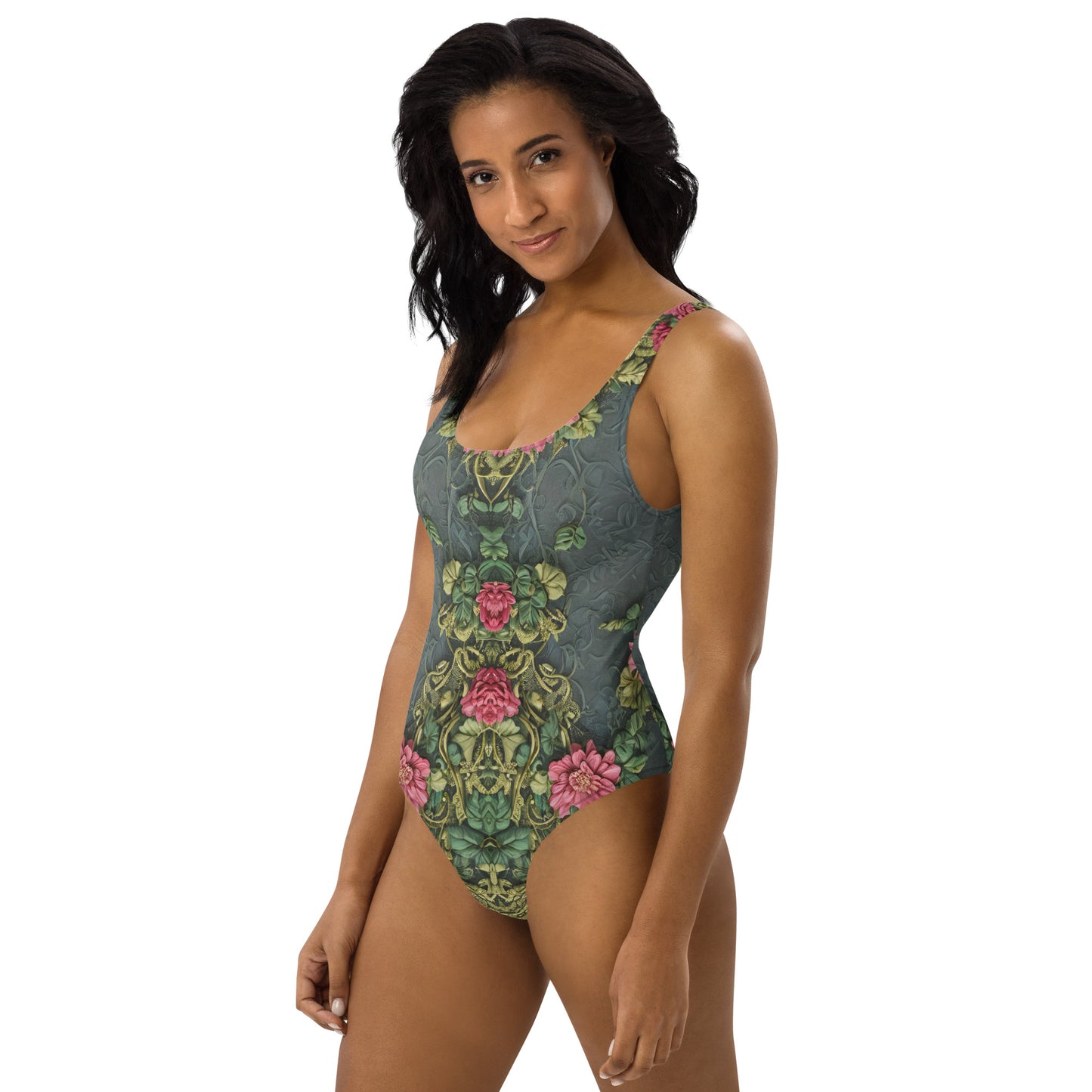 Ancient Roses One-Piece Swimsuit