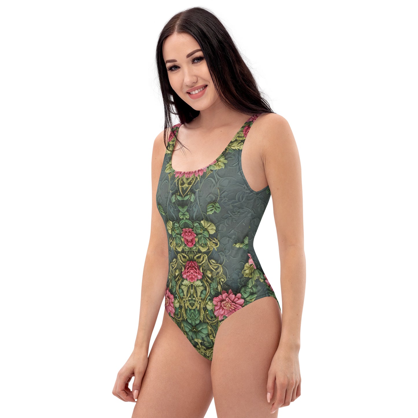 Ancient Roses One-Piece Swimsuit