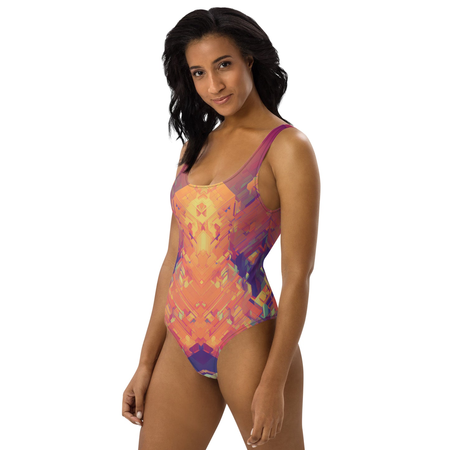 Retro Cubist : One-Piece Swimsuit
