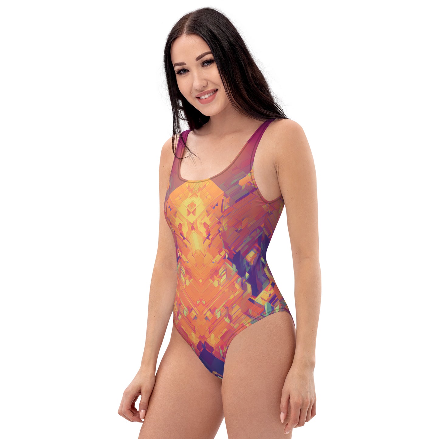 Retro Cubist : One-Piece Swimsuit