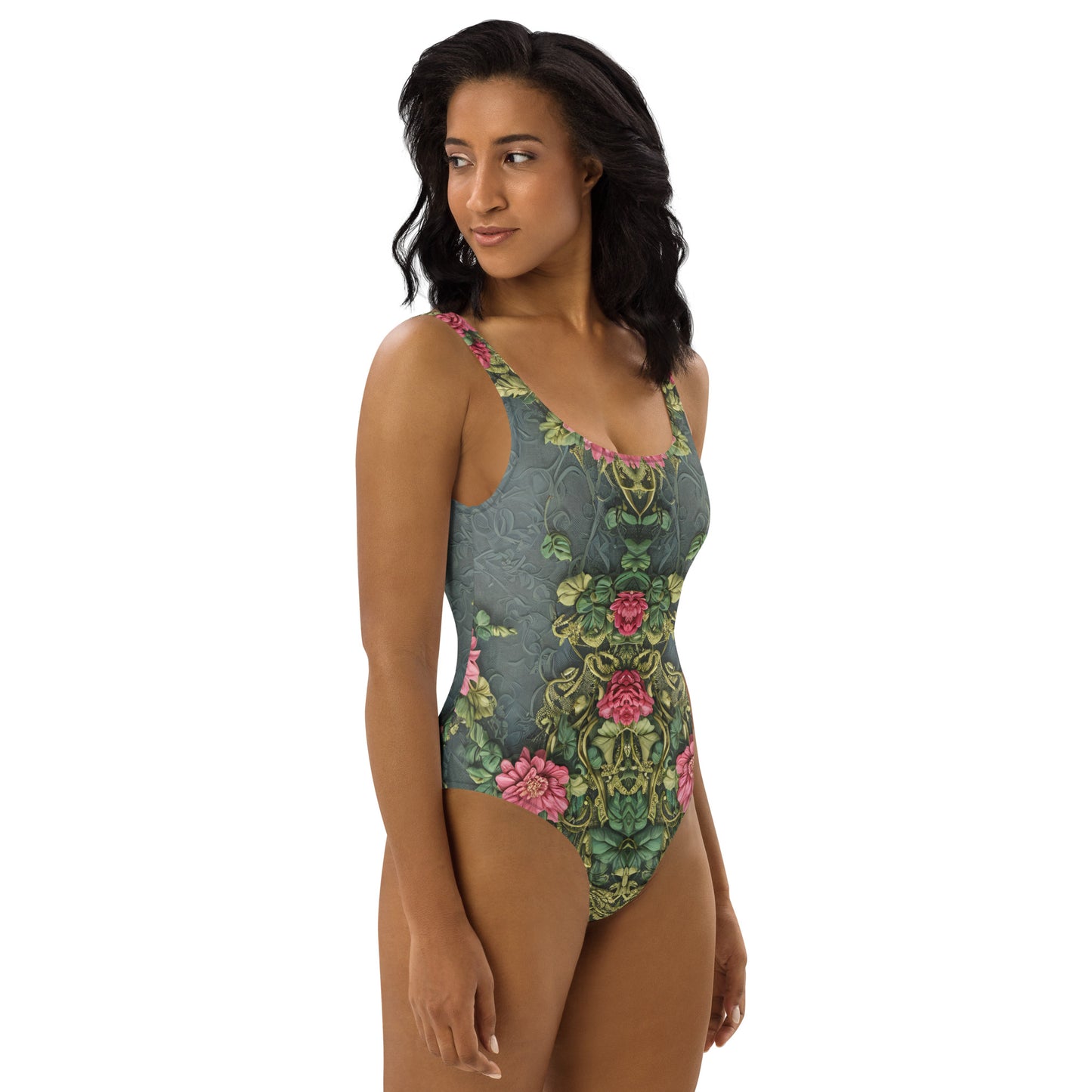 Ancient Roses One-Piece Swimsuit