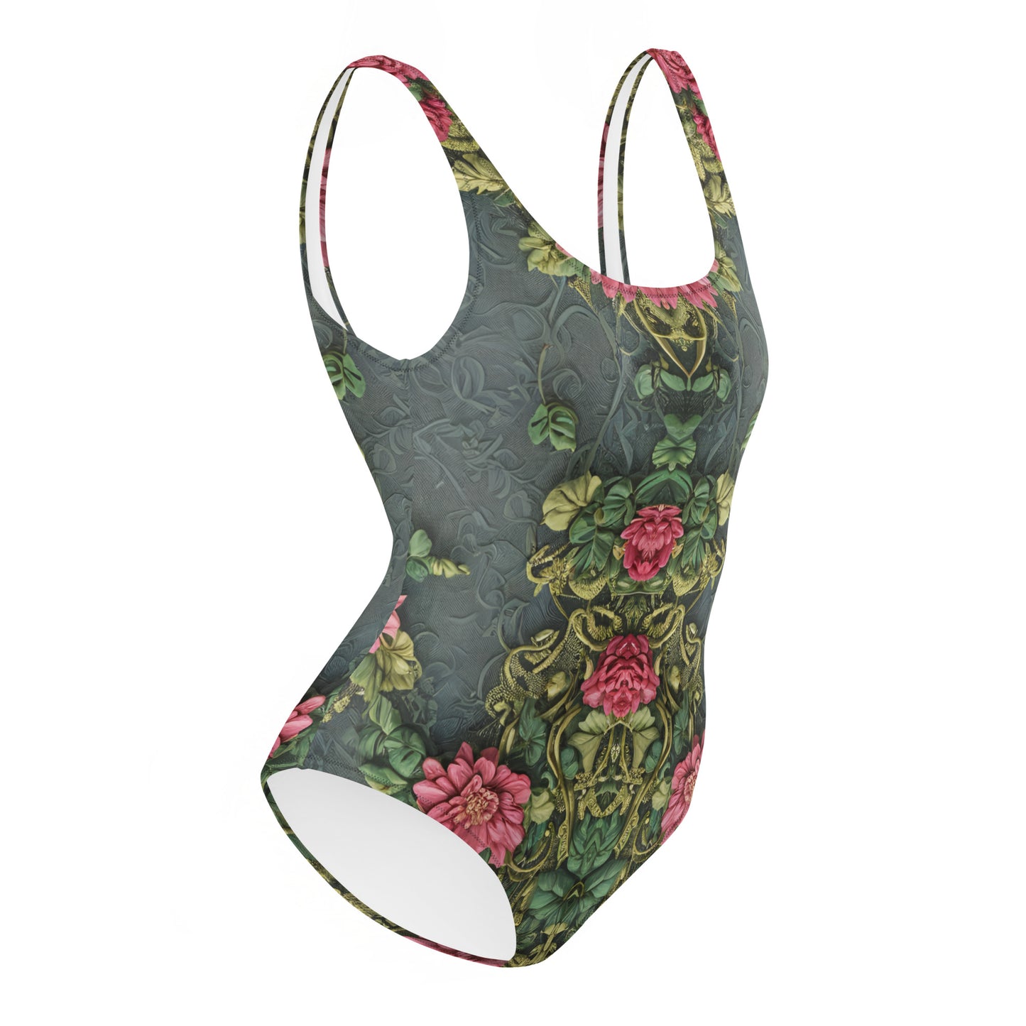 Ancient Roses One-Piece Swimsuit
