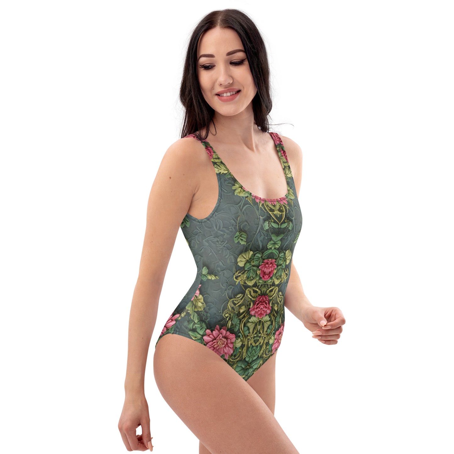 Ancient Roses One-Piece Swimsuit