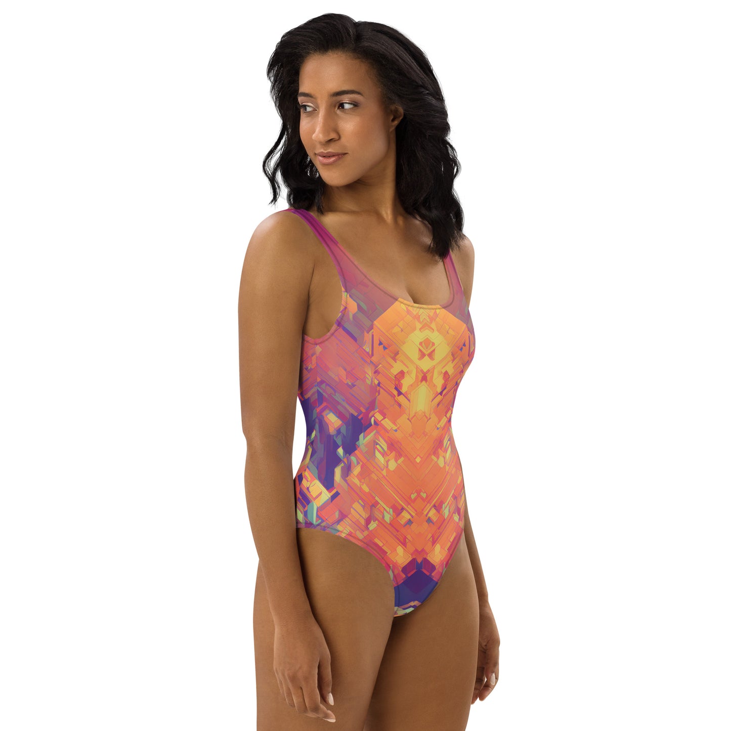 Retro Cubist : One-Piece Swimsuit
