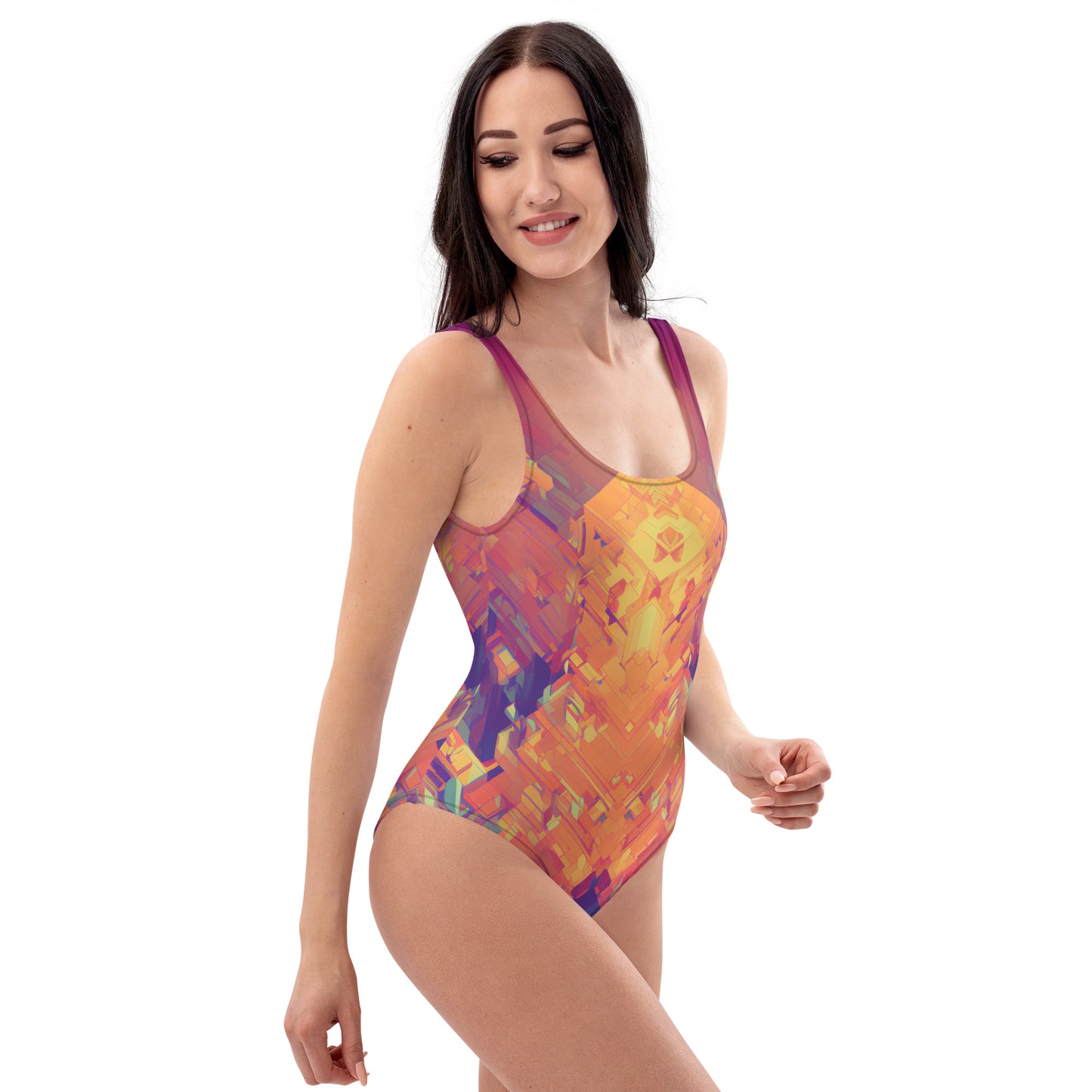 Retro Cubist : One-Piece Swimsuit