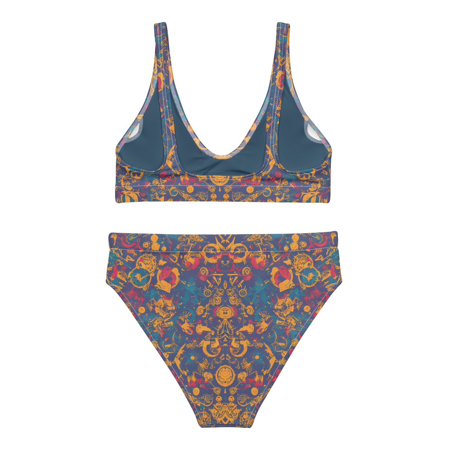 Recycled high-waisted bikini