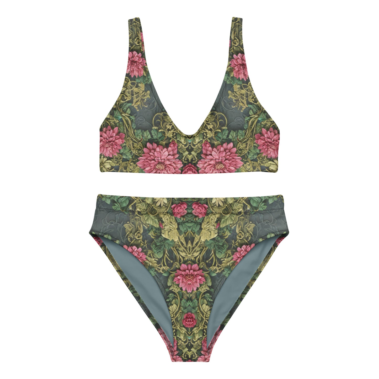 Recycled high-waisted bikini