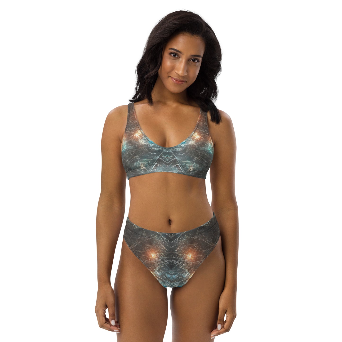 Alien Lights : Recycled high-waisted bikini