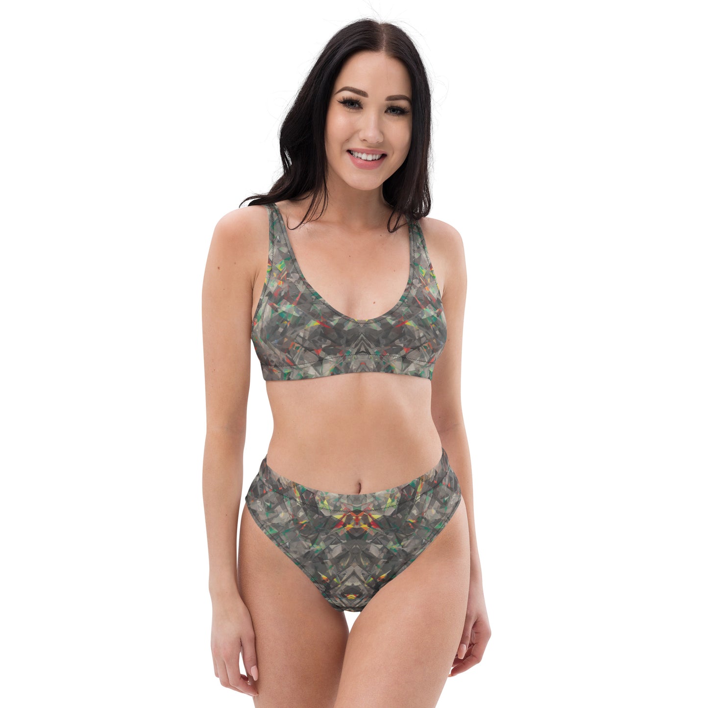 Jagged Confusion : Recycled high-waisted bikini