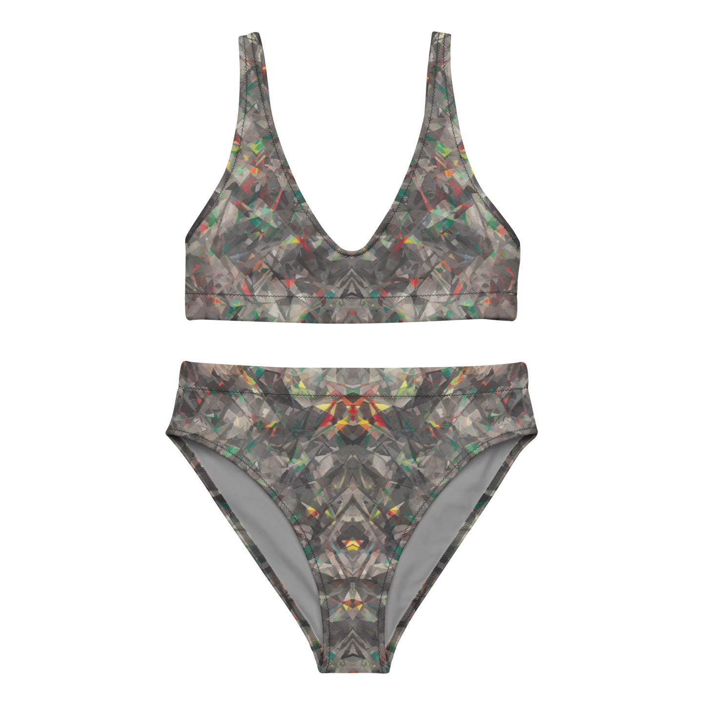 Jagged Confusion : Recycled high-waisted bikini