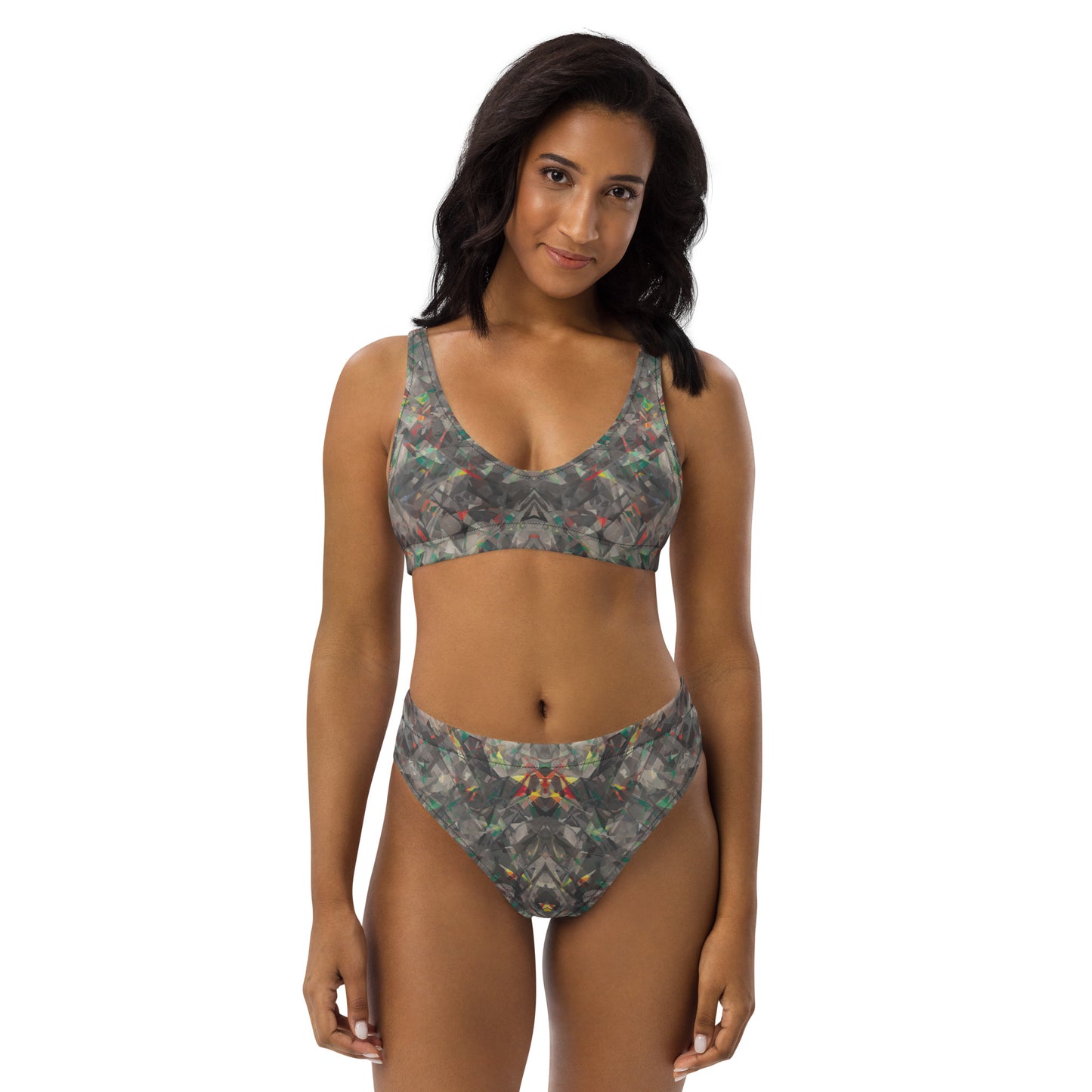 Jagged Confusion : Recycled high-waisted bikini