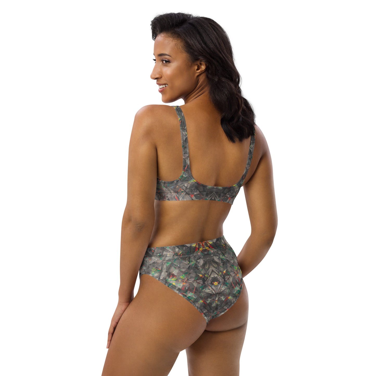 Jagged Confusion : Recycled high-waisted bikini