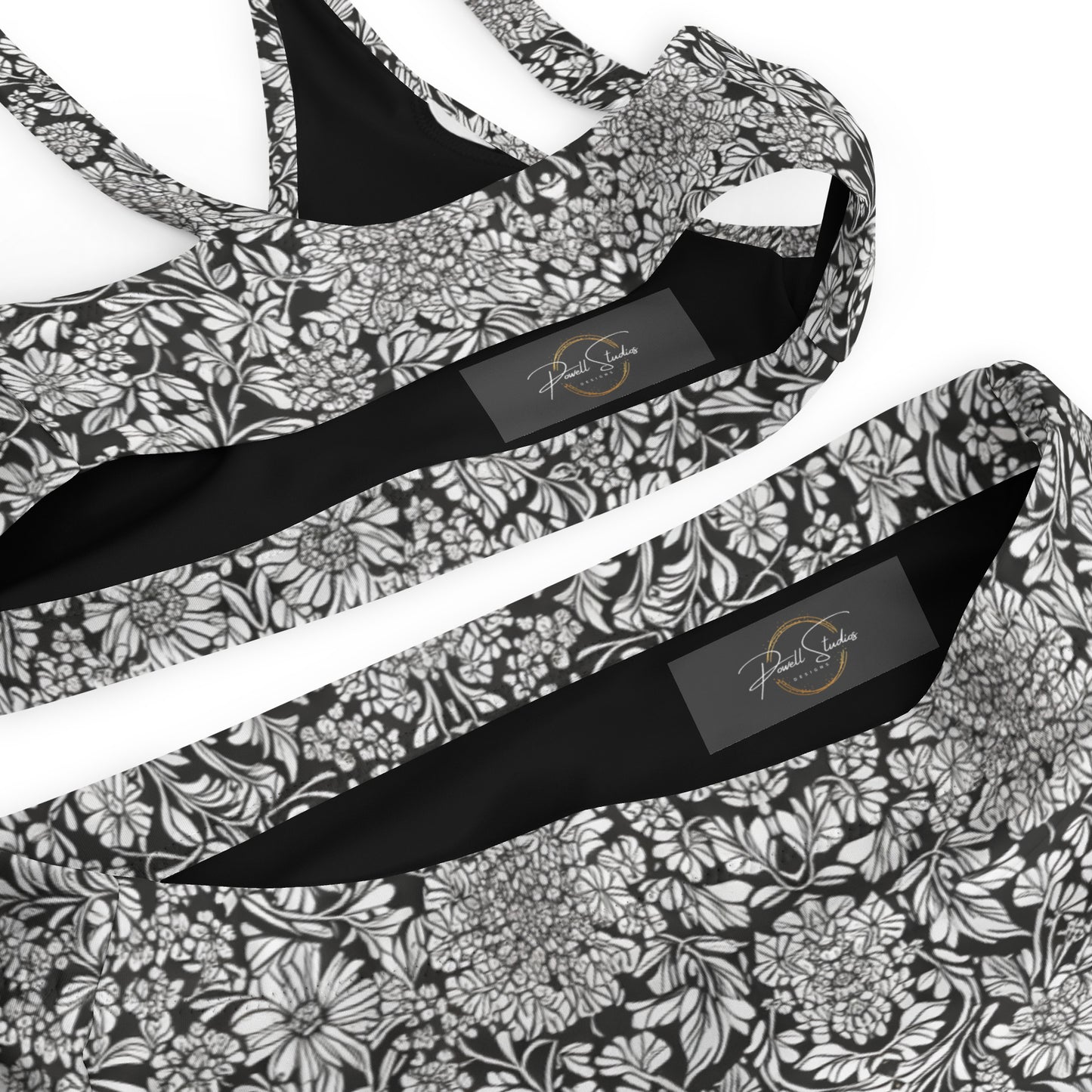 Monochrome Classic : Recycled high-waisted bikini