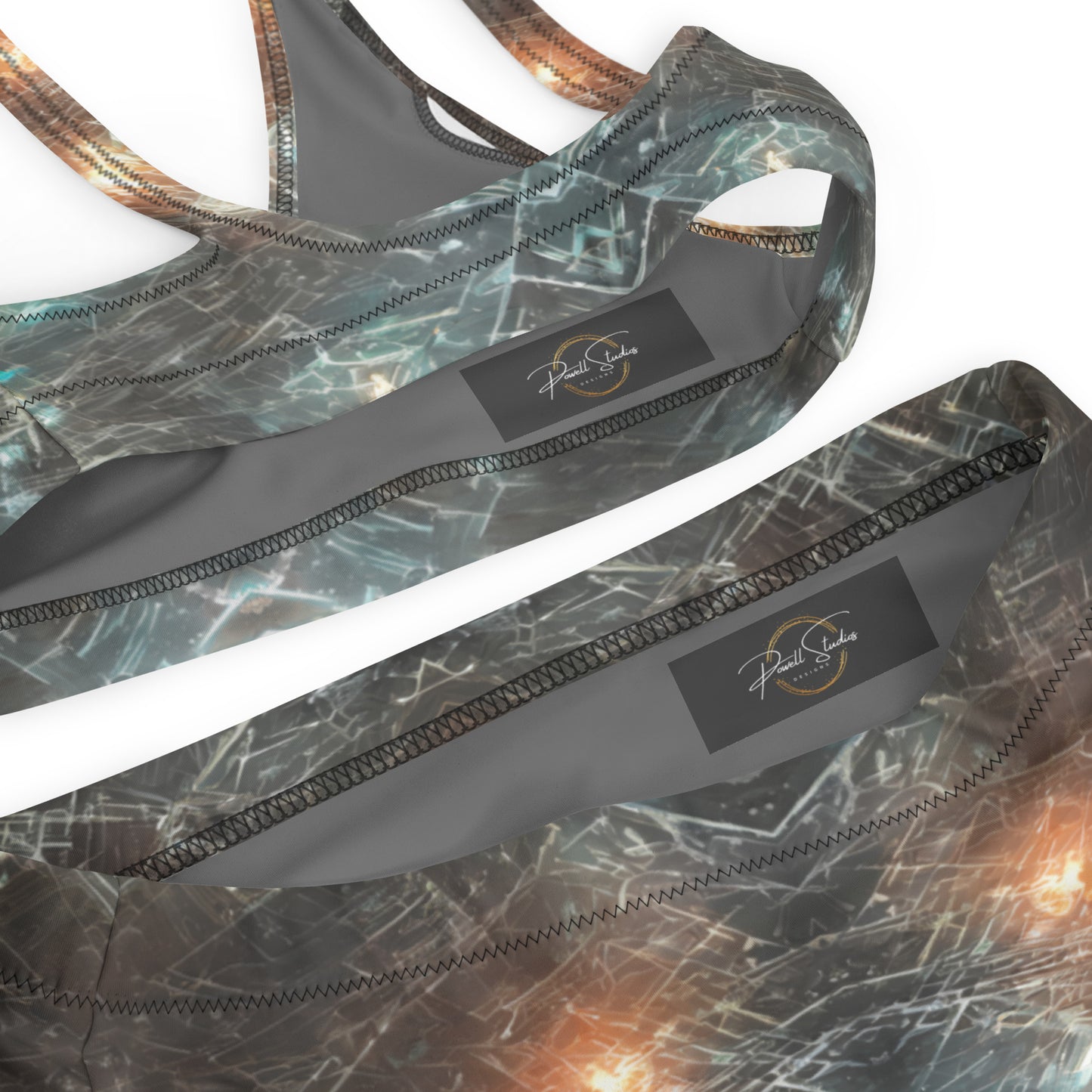 Alien Lights : Recycled high-waisted bikini