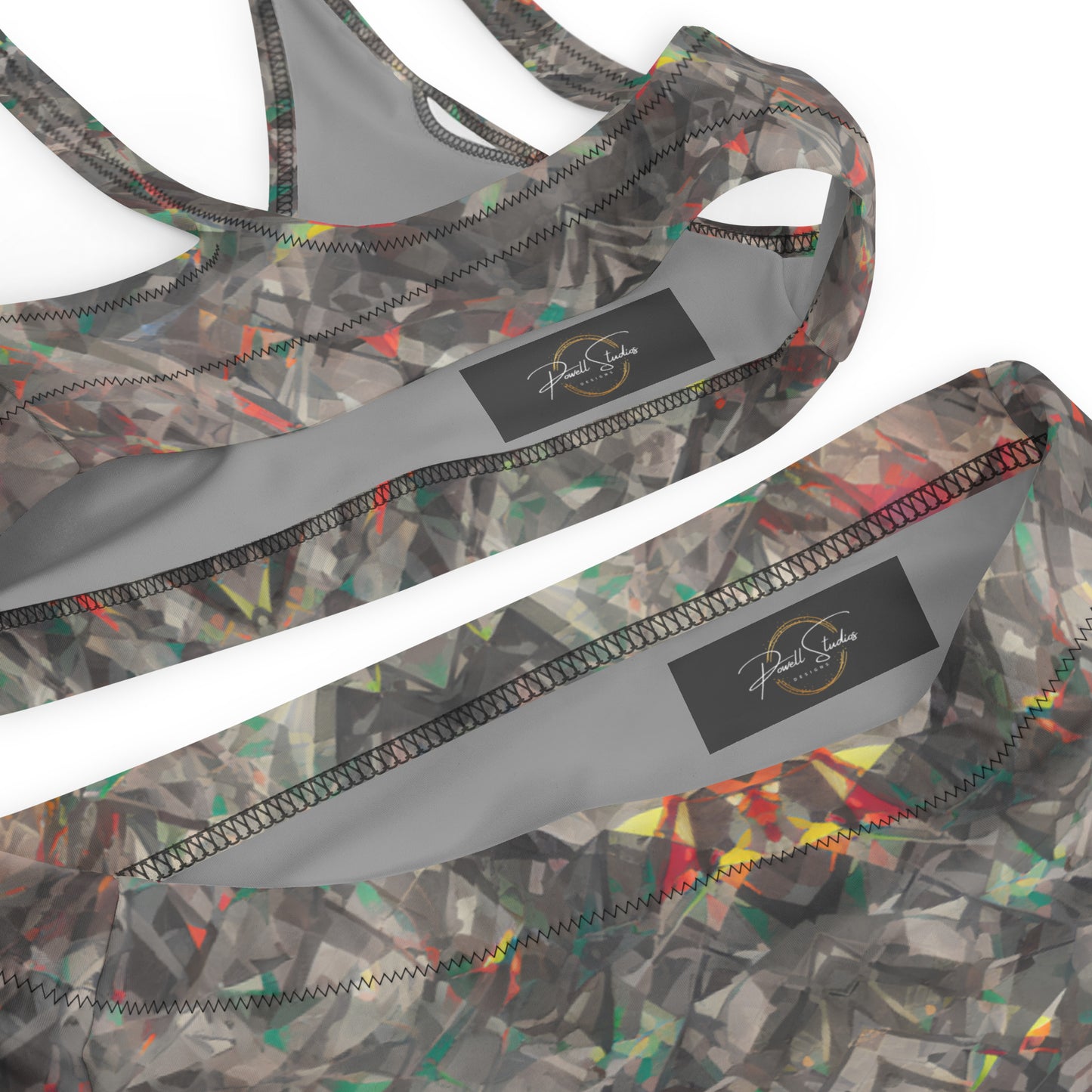 Jagged Confusion : Recycled high-waisted bikini