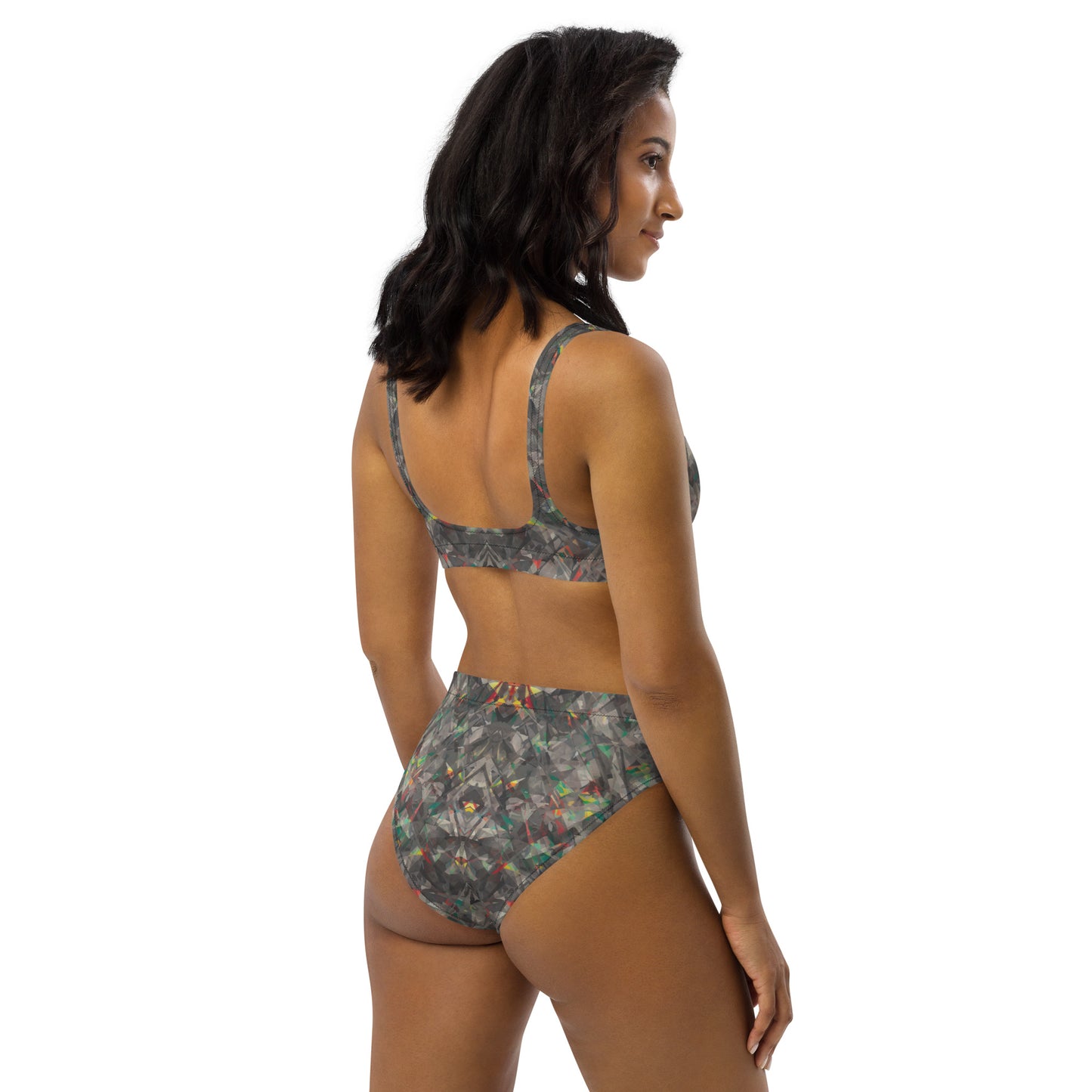 Jagged Confusion : Recycled high-waisted bikini