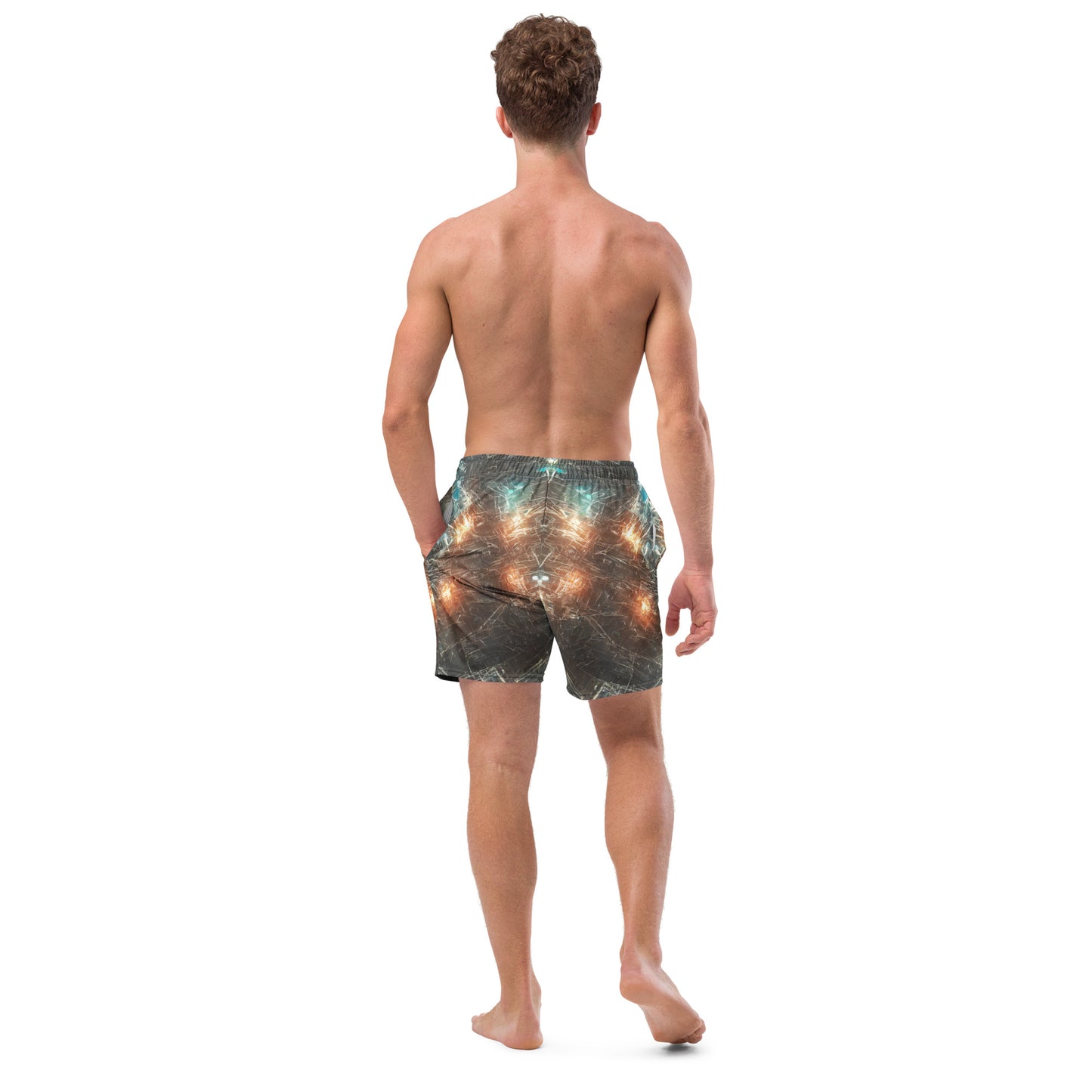 Alien Lights : Men's Recycled swim trunks