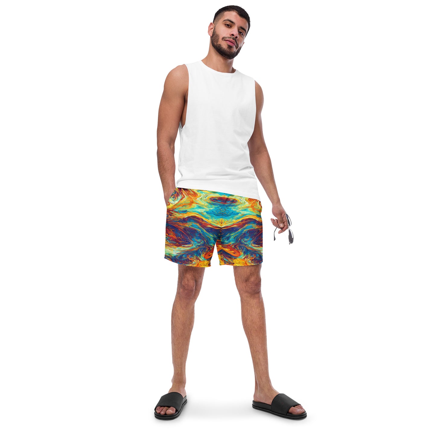Flaming Confusion : Men's swim trunks