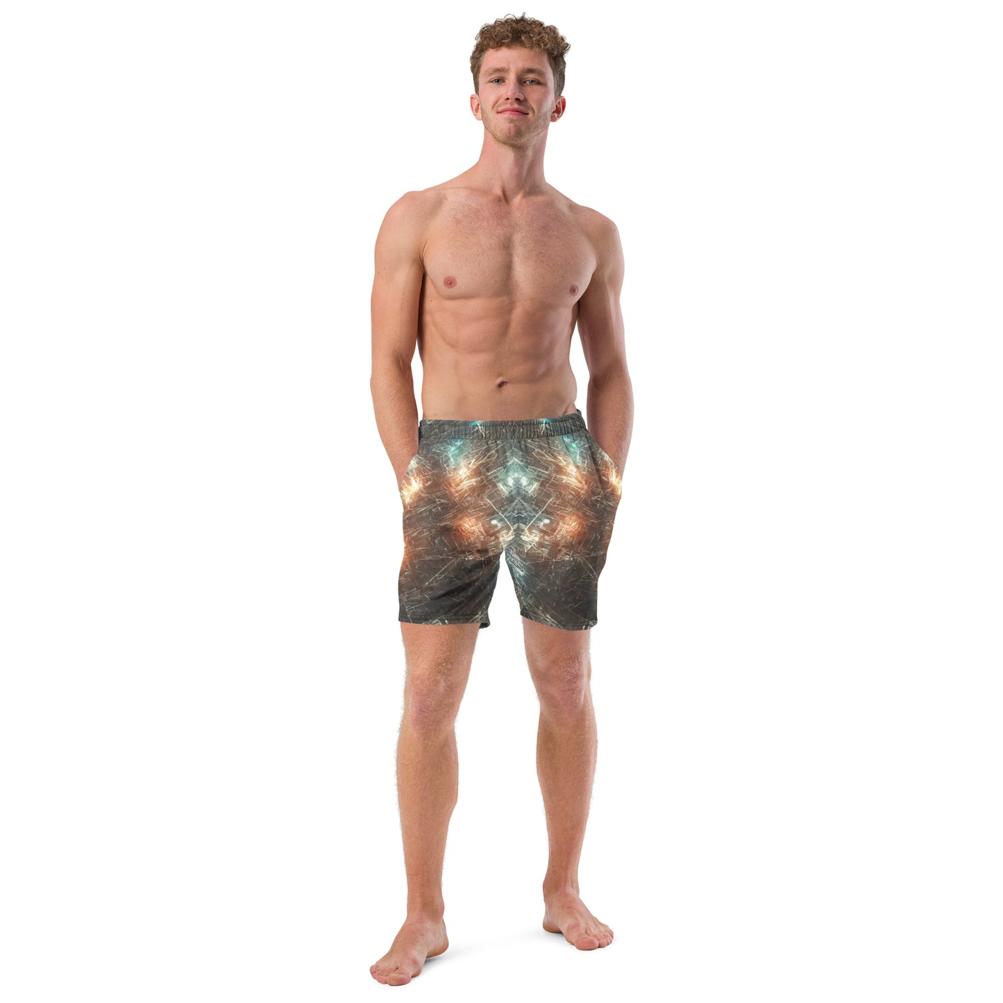 Alien Lights : Men's Recycled swim trunks