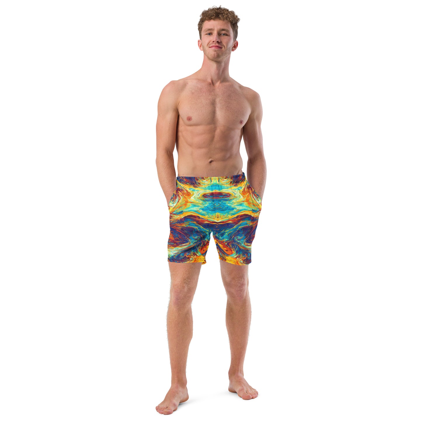 Flaming Confusion : Men's swim trunks