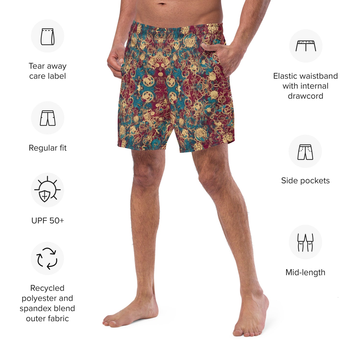 Retro Mechanic : Men's swim trunks