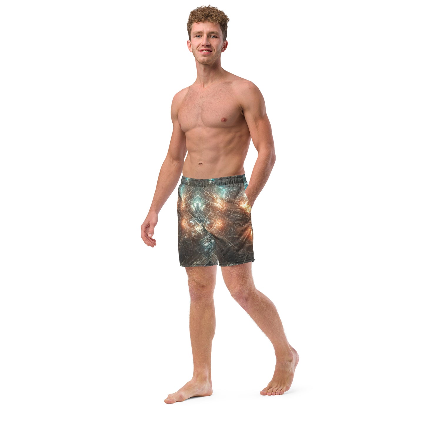 Alien Lights : Men's Recycled swim trunks