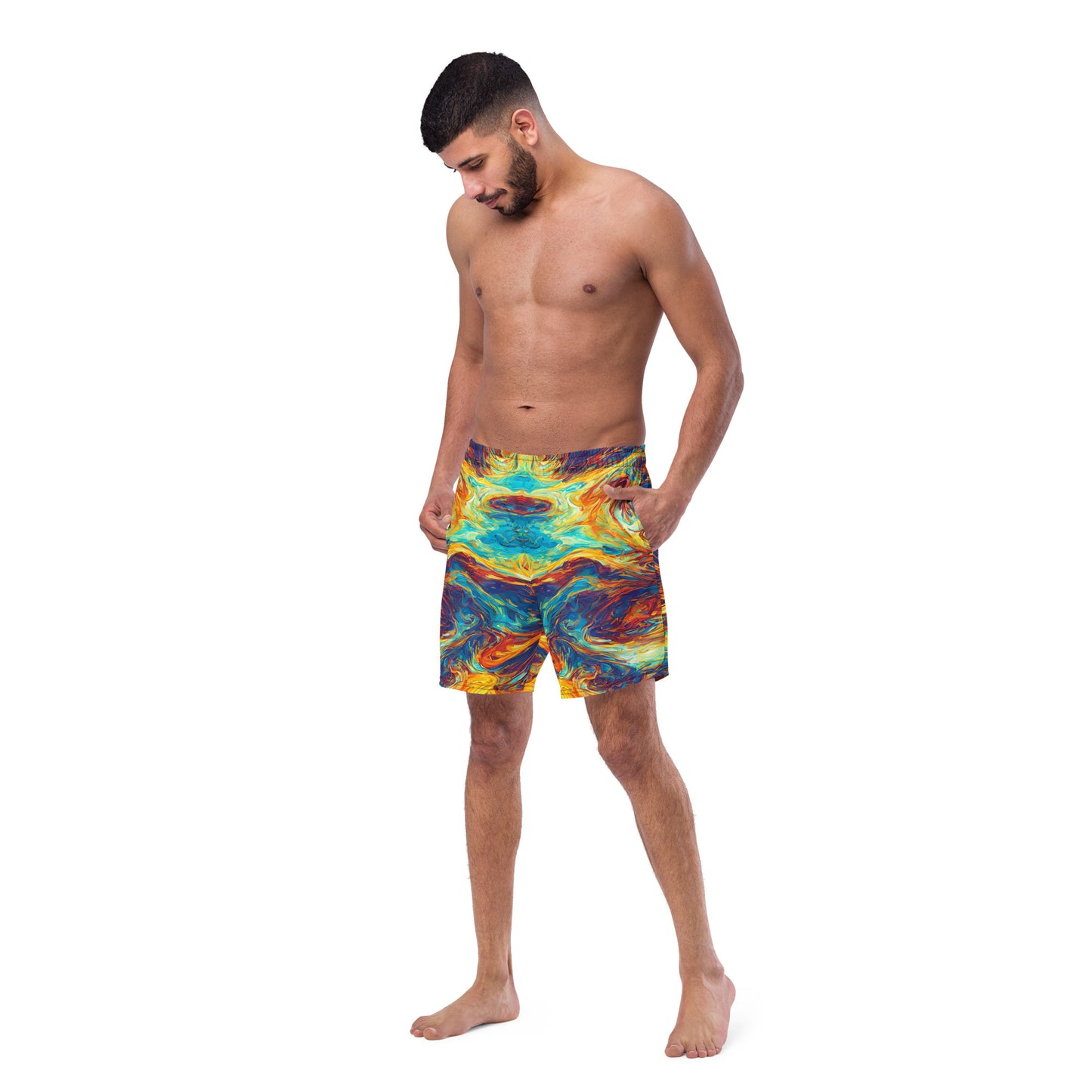 Flaming Confusion : Men's swim trunks