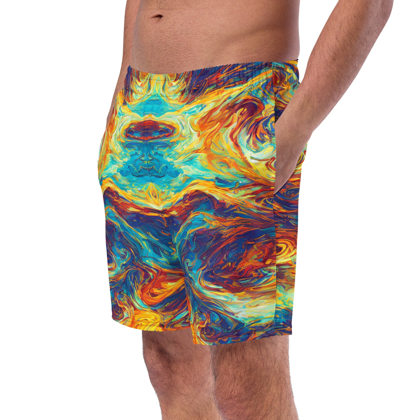 Flaming Confusion : Men's swim trunks