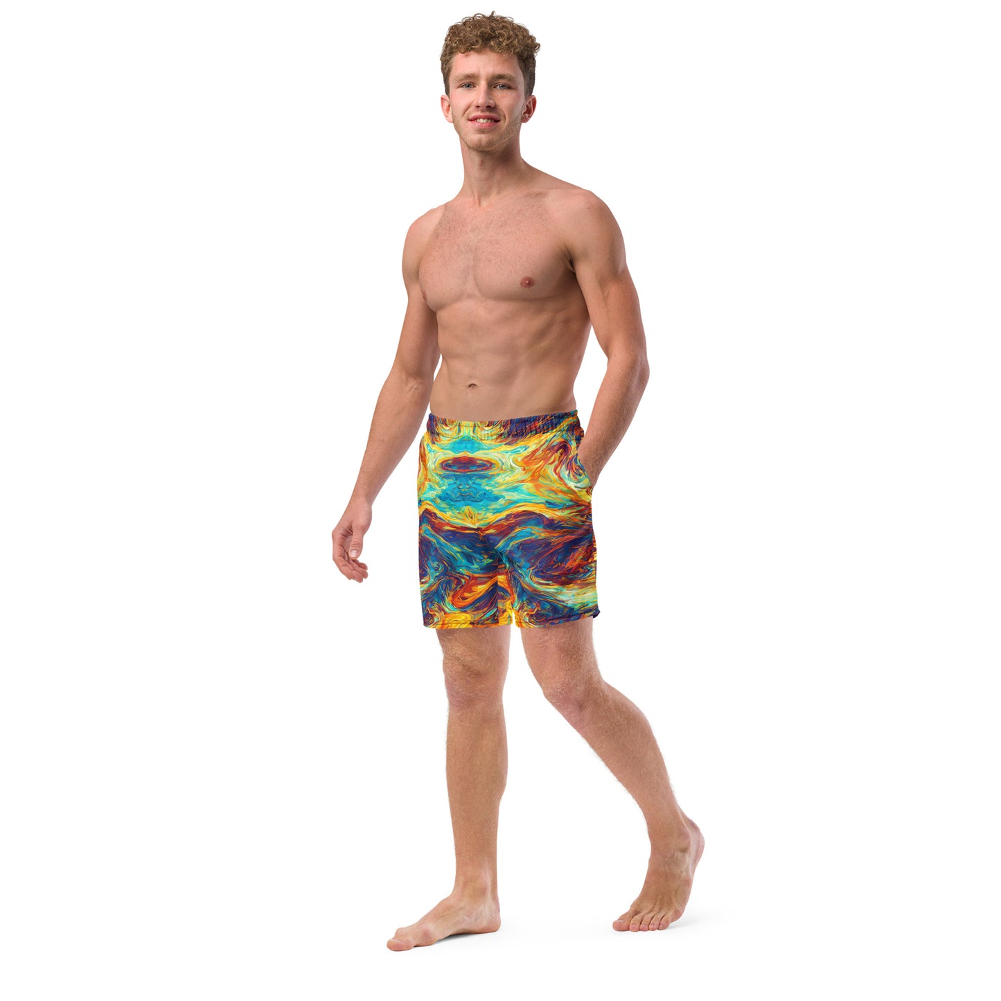 Flaming Confusion : Men's swim trunks