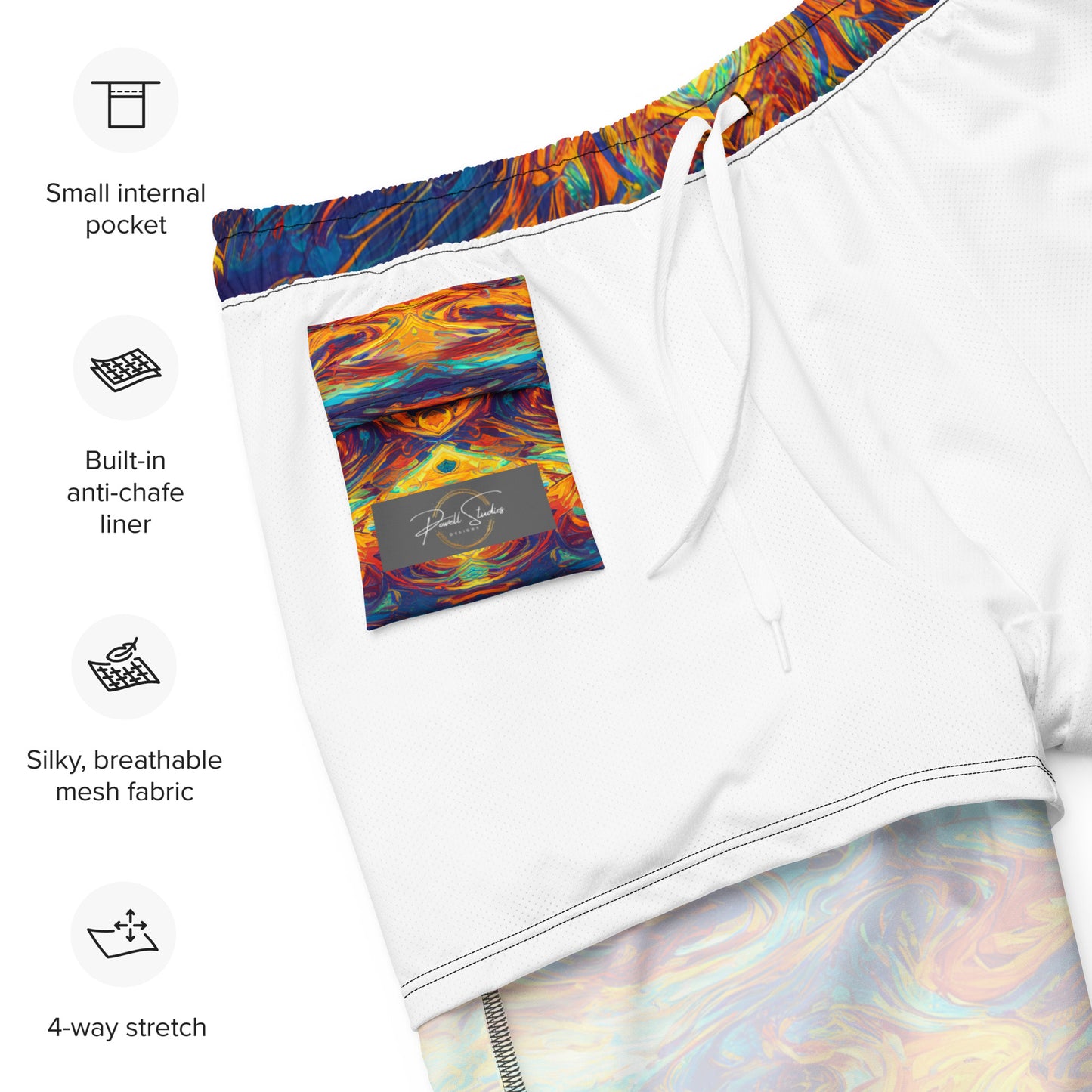 Flaming Confusion : Men's swim trunks