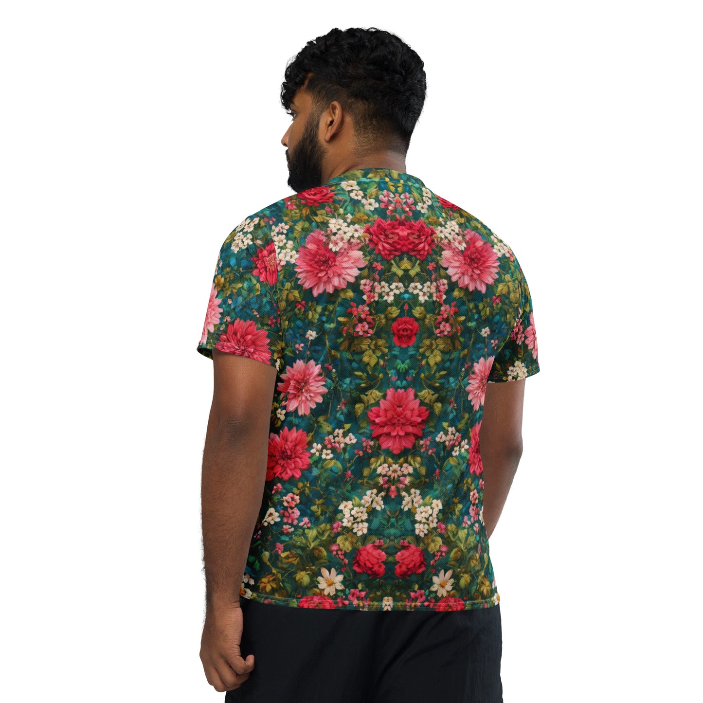 Floral Recycled unisex sports jersey