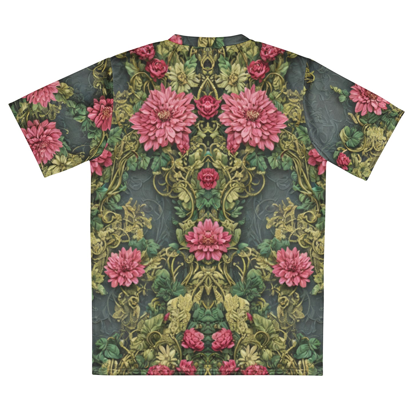 Vintage Floral Recycled unisex sports jersey