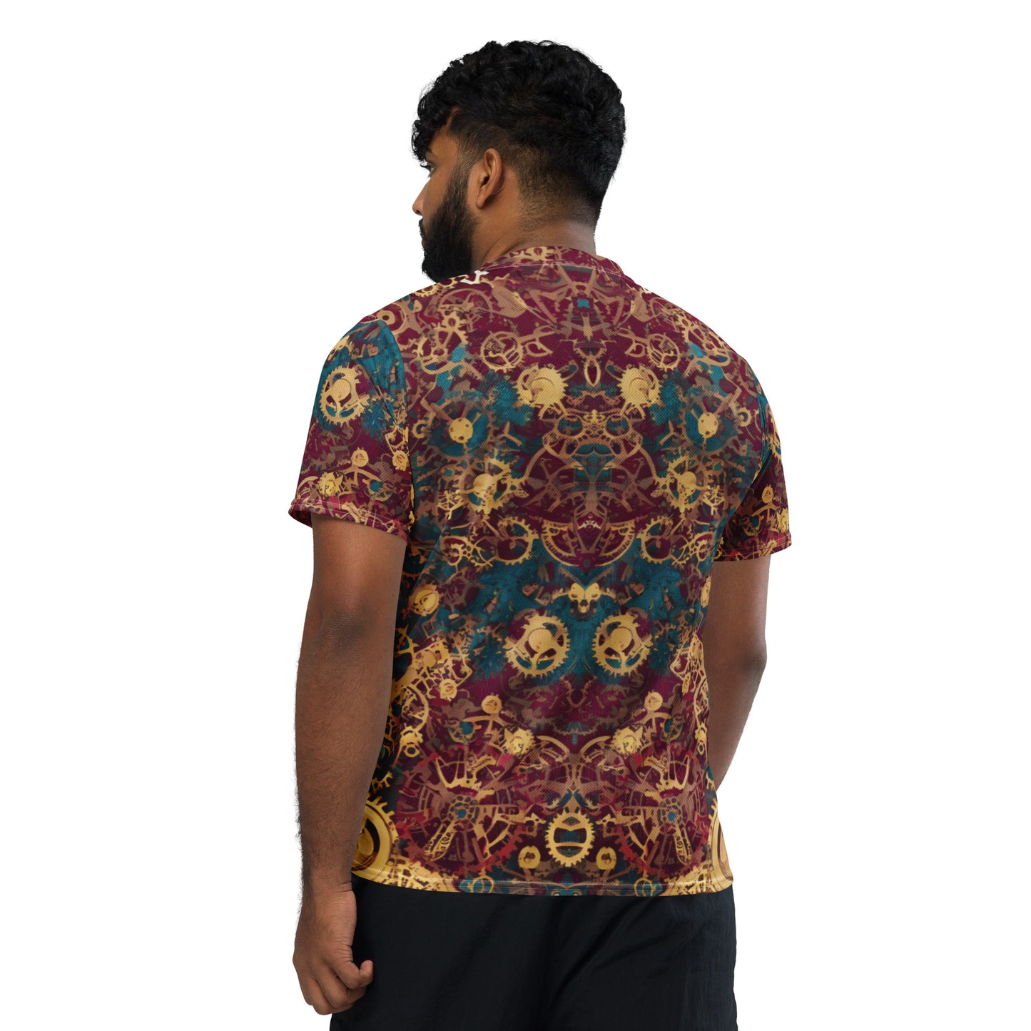Retro Mechanic Recycled unisex sports jersey