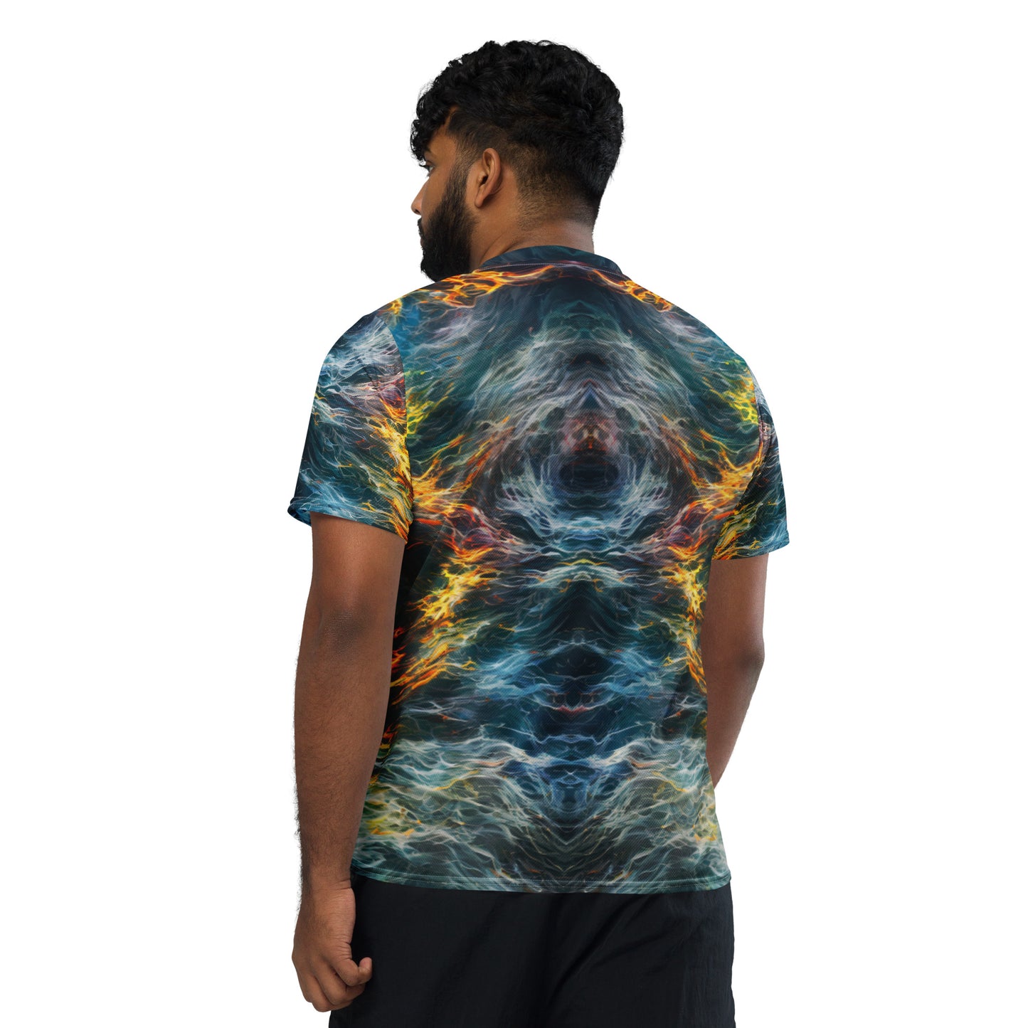 Distorted Universe : Recycled unisex sports jersey