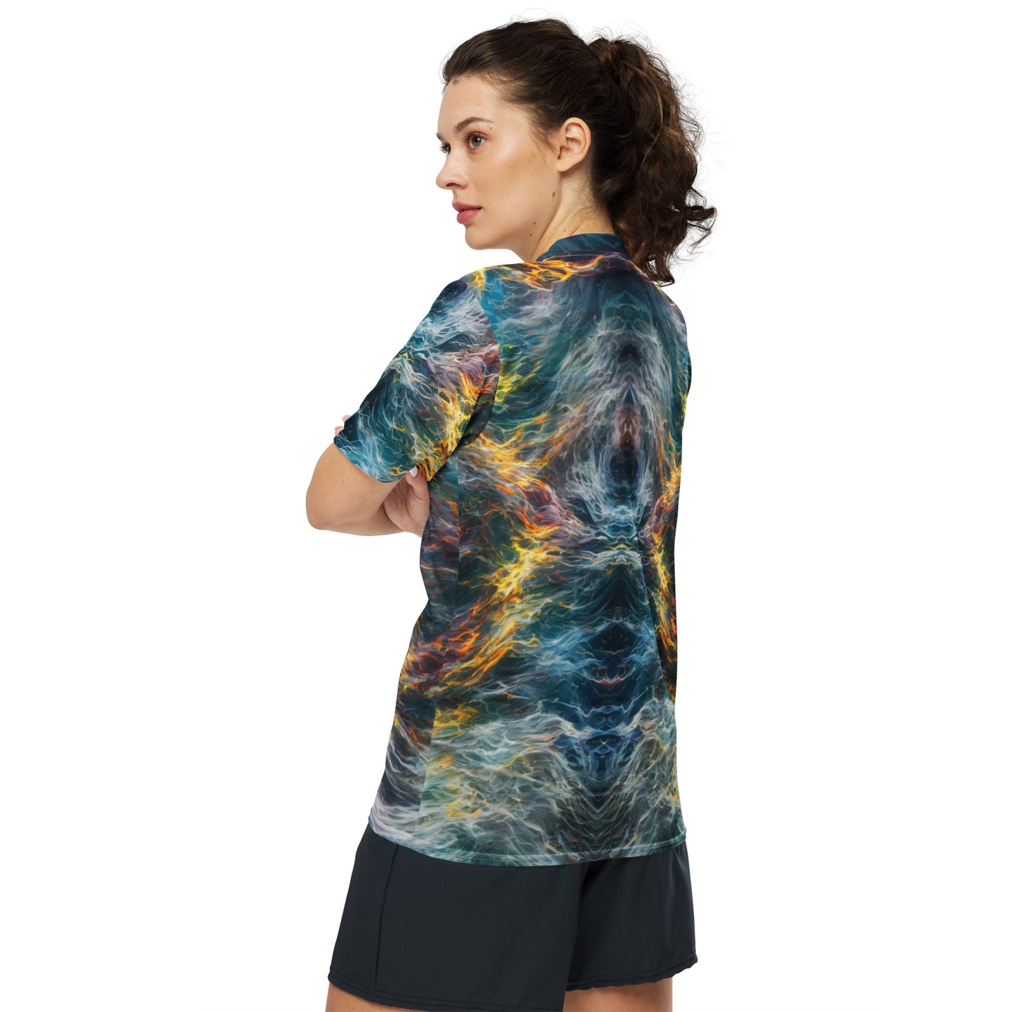 Distorted Universe : Recycled unisex sports jersey