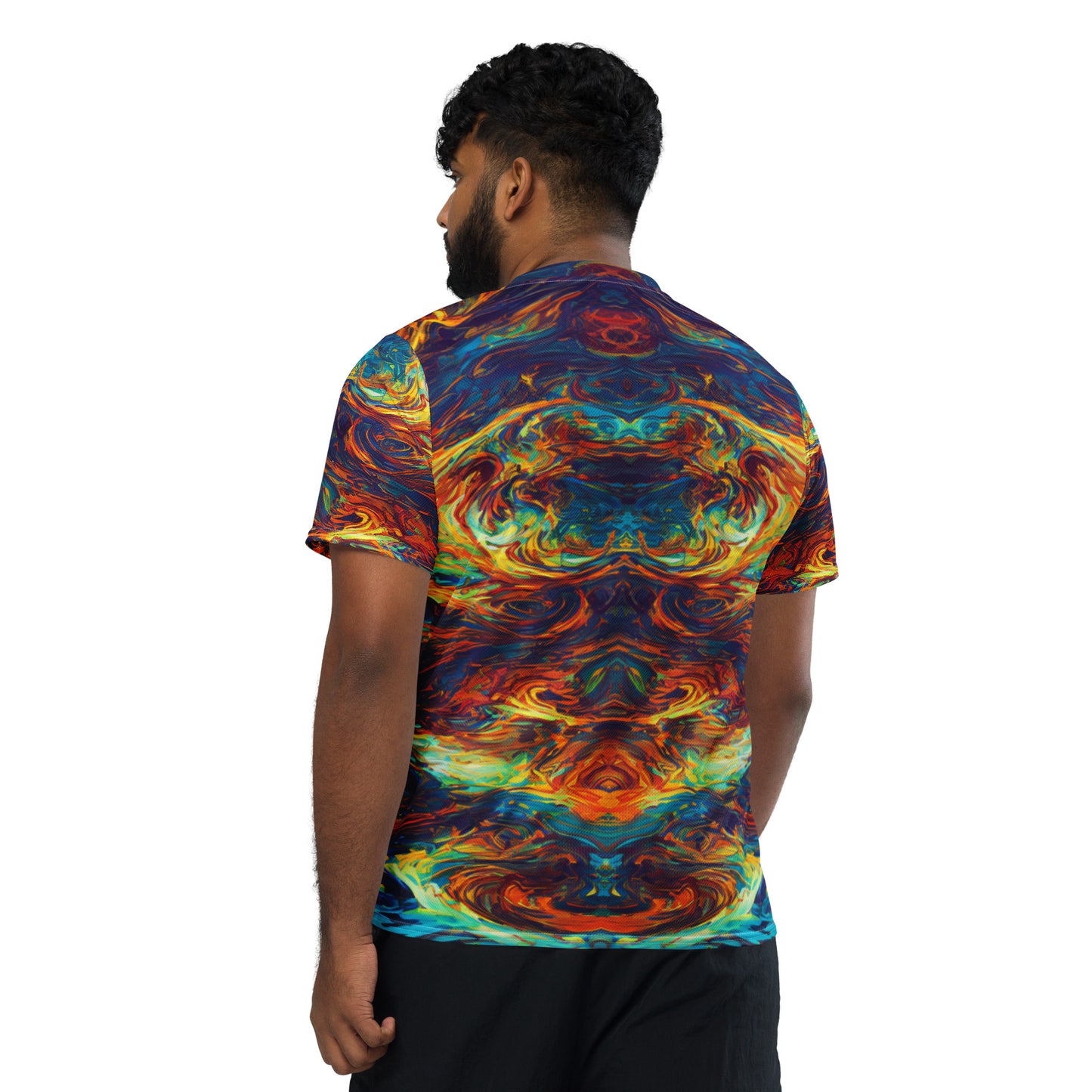 Flaming Confusion : Recycled unisex sports jersey