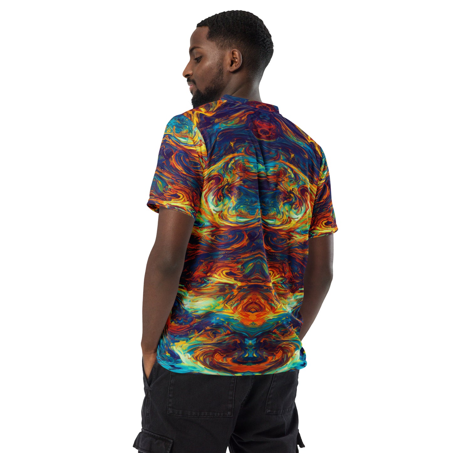 Flaming Confusion : Recycled unisex sports jersey