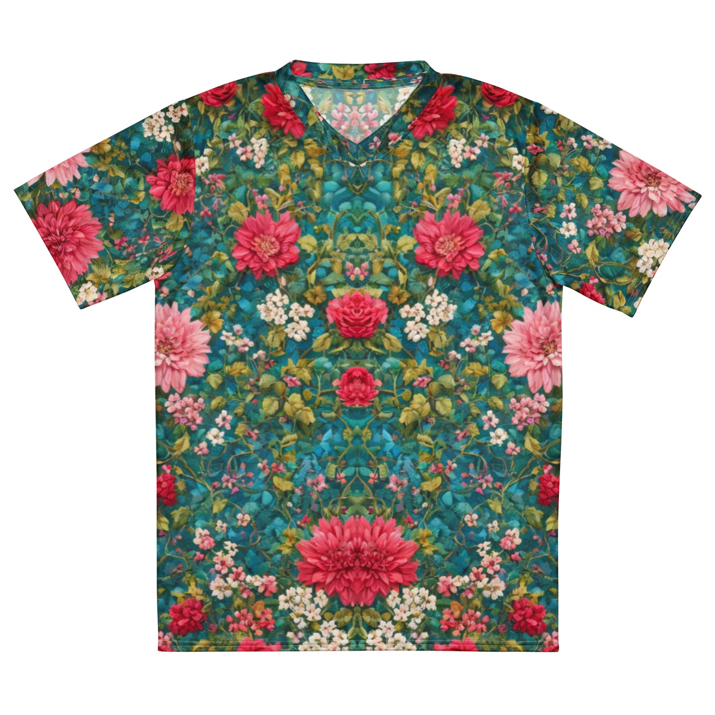 Floral Recycled unisex sports jersey