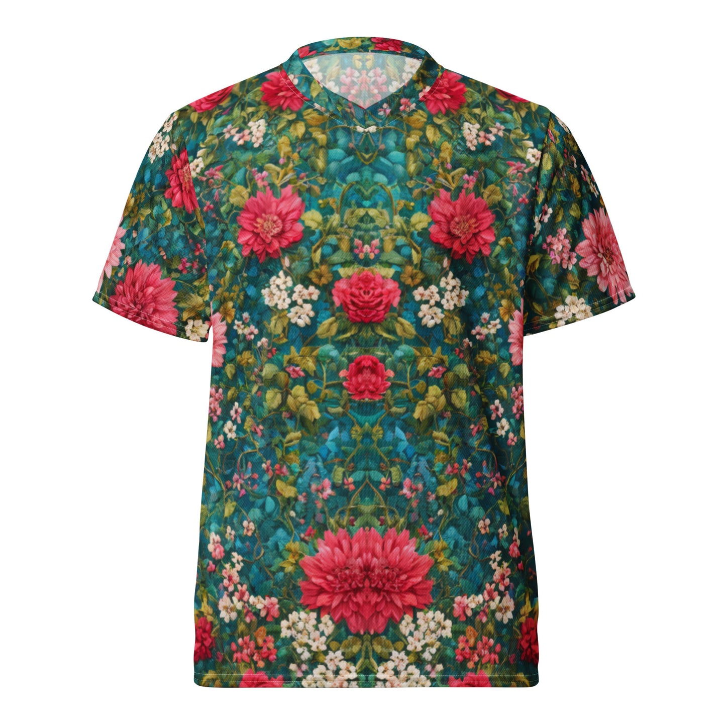 Floral Recycled unisex sports jersey