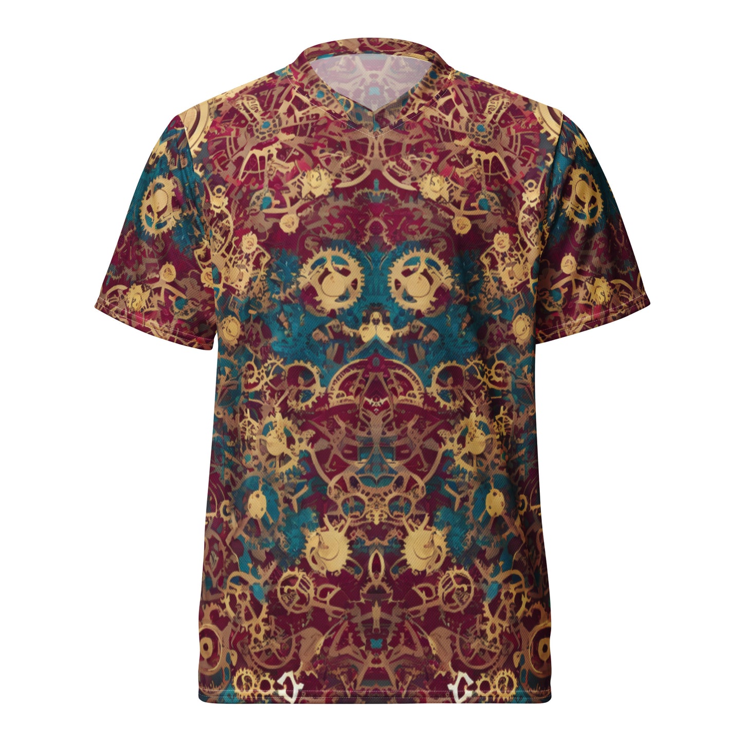 Retro Mechanic Recycled unisex sports jersey