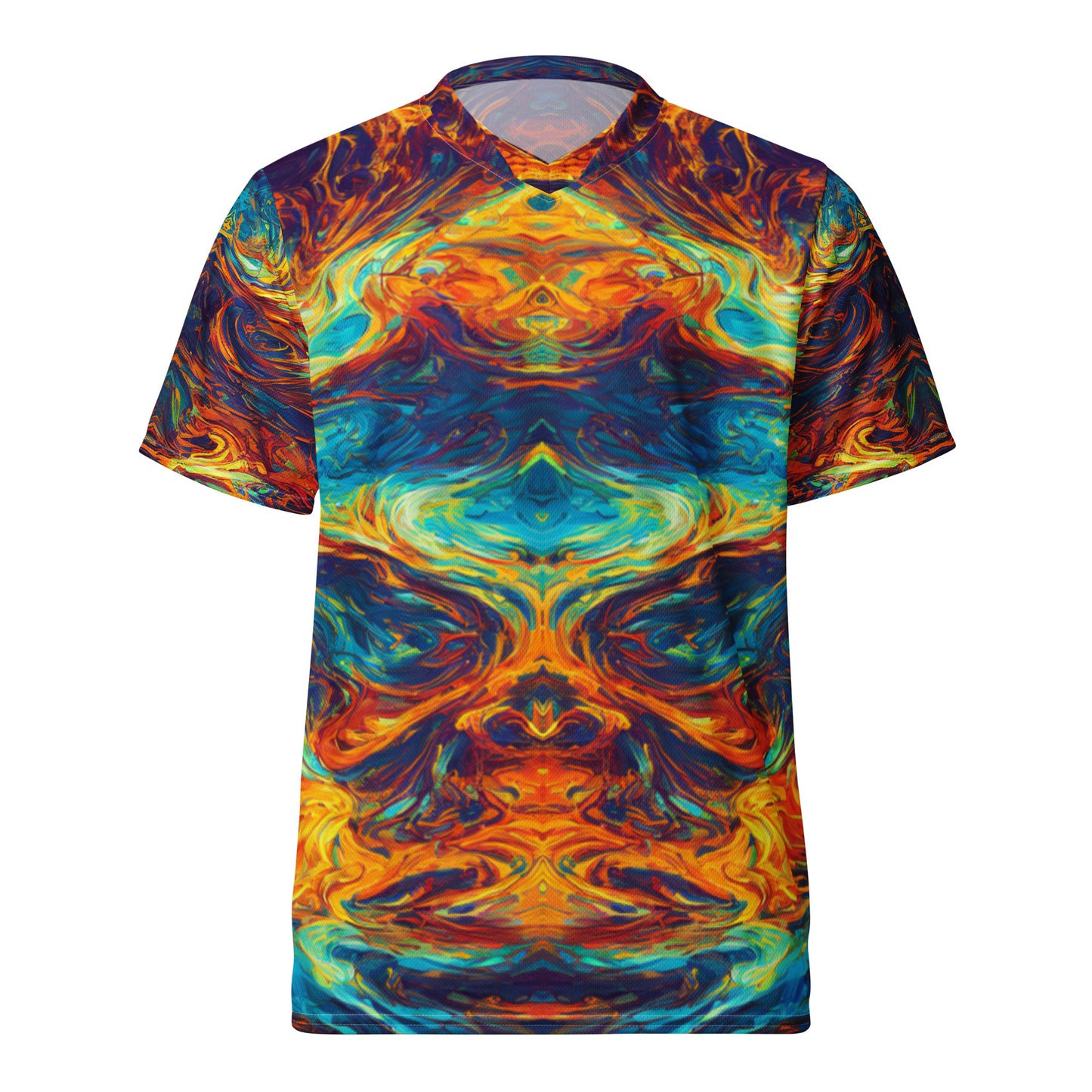 Flaming Confusion : Recycled unisex sports jersey