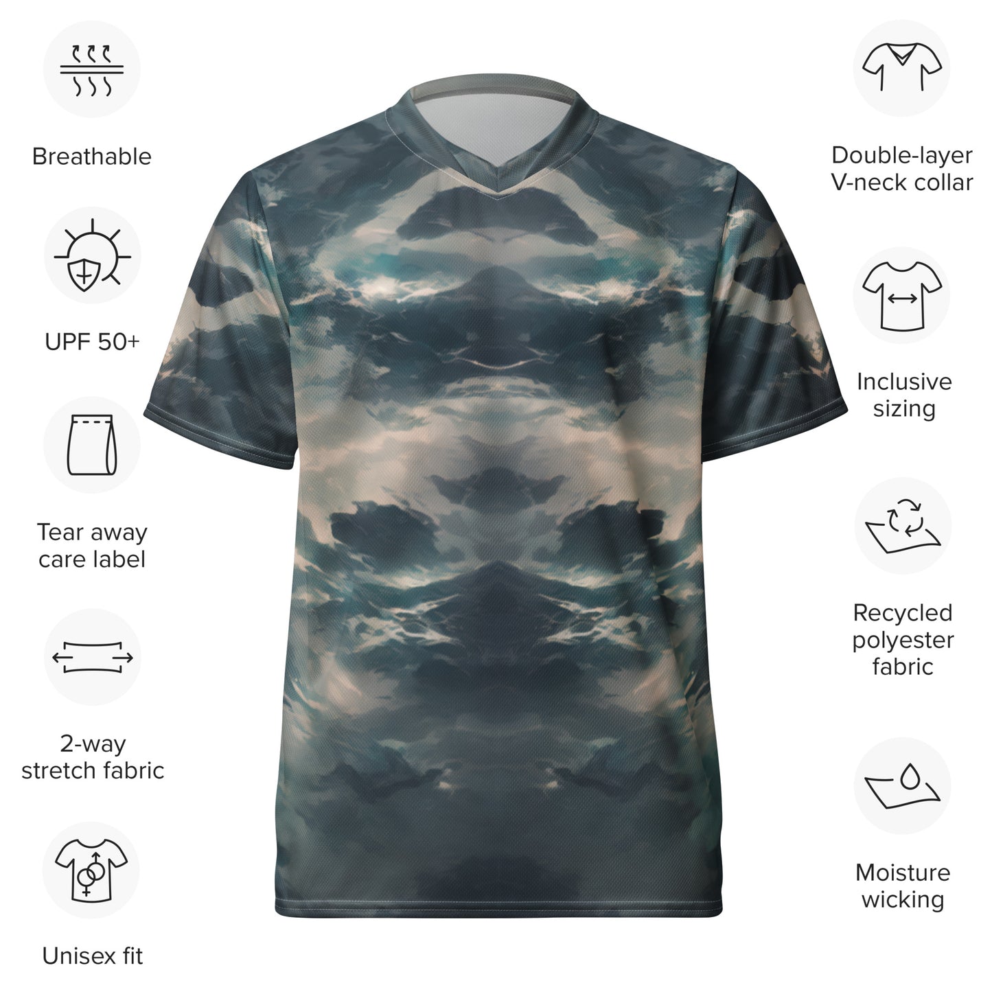 Smoky Mountain : Recycled unisex sports jersey