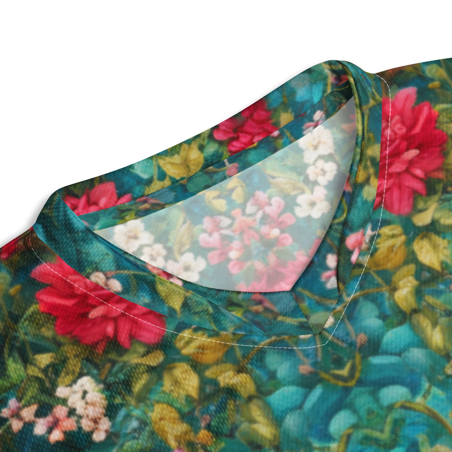 Floral Recycled unisex sports jersey