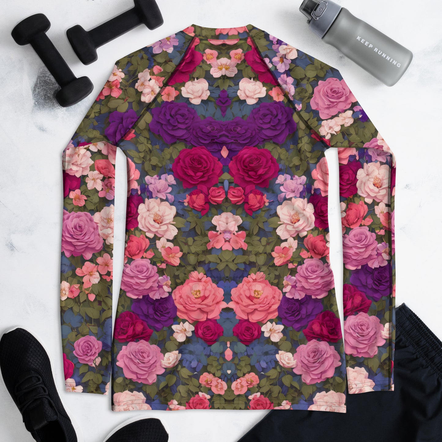 Bright Rose : Women's Rash Guard
