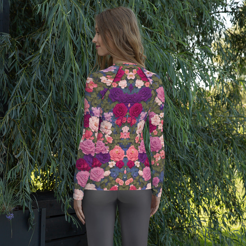 Bright Rose : Women's Rash Guard