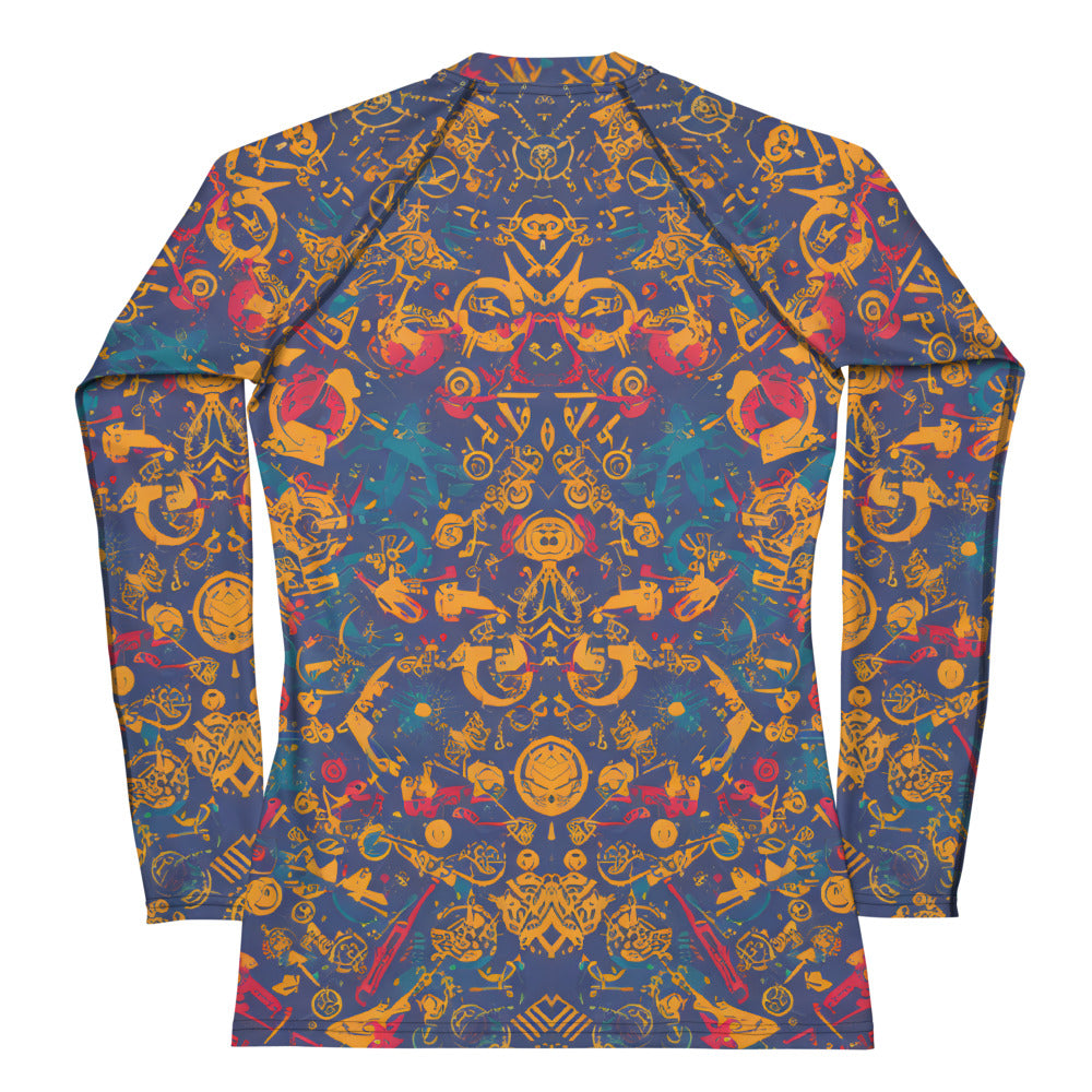Retro Chaos : Women's Rash Guard
