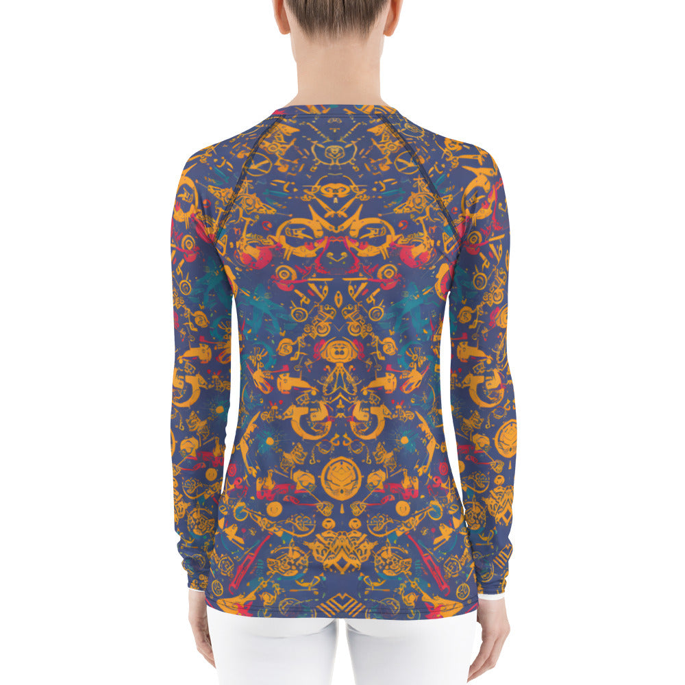 Retro Chaos : Women's Rash Guard