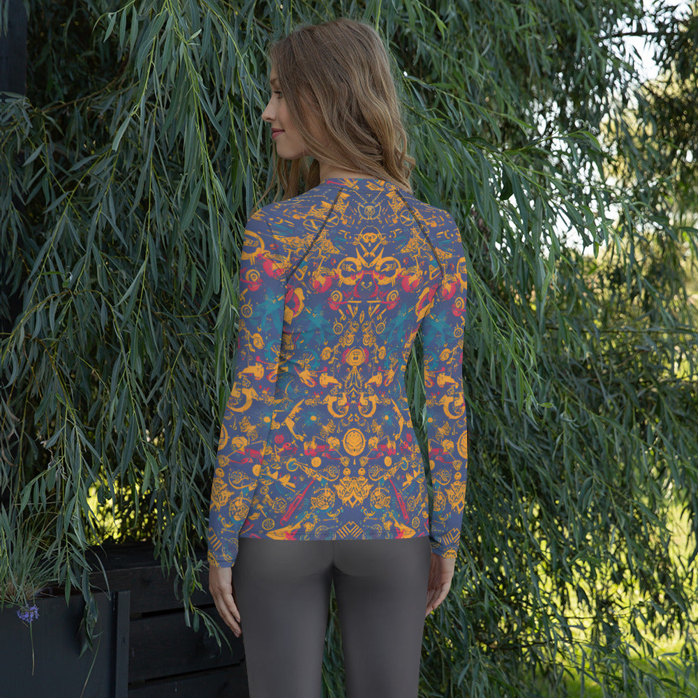 Retro Chaos : Women's Rash Guard