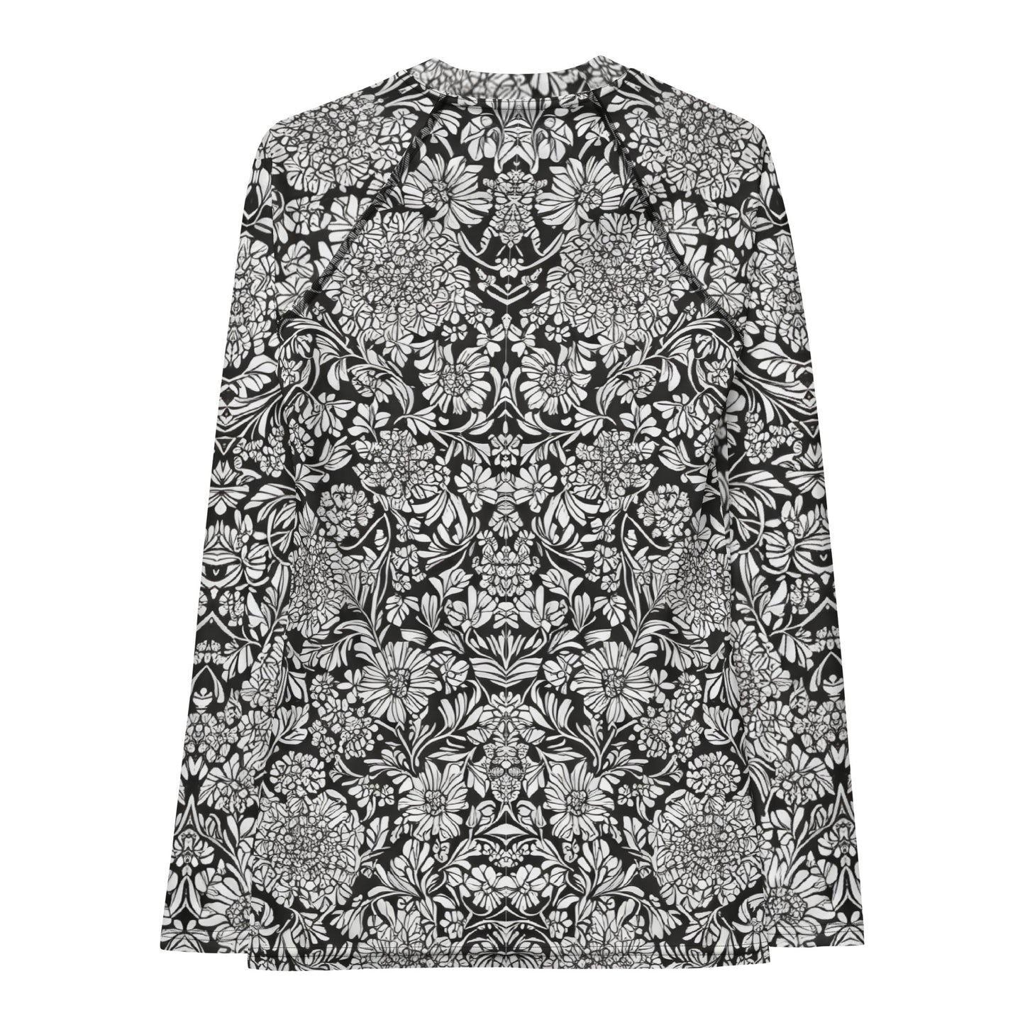 Monochrome Floral : Women's Rash Guard
