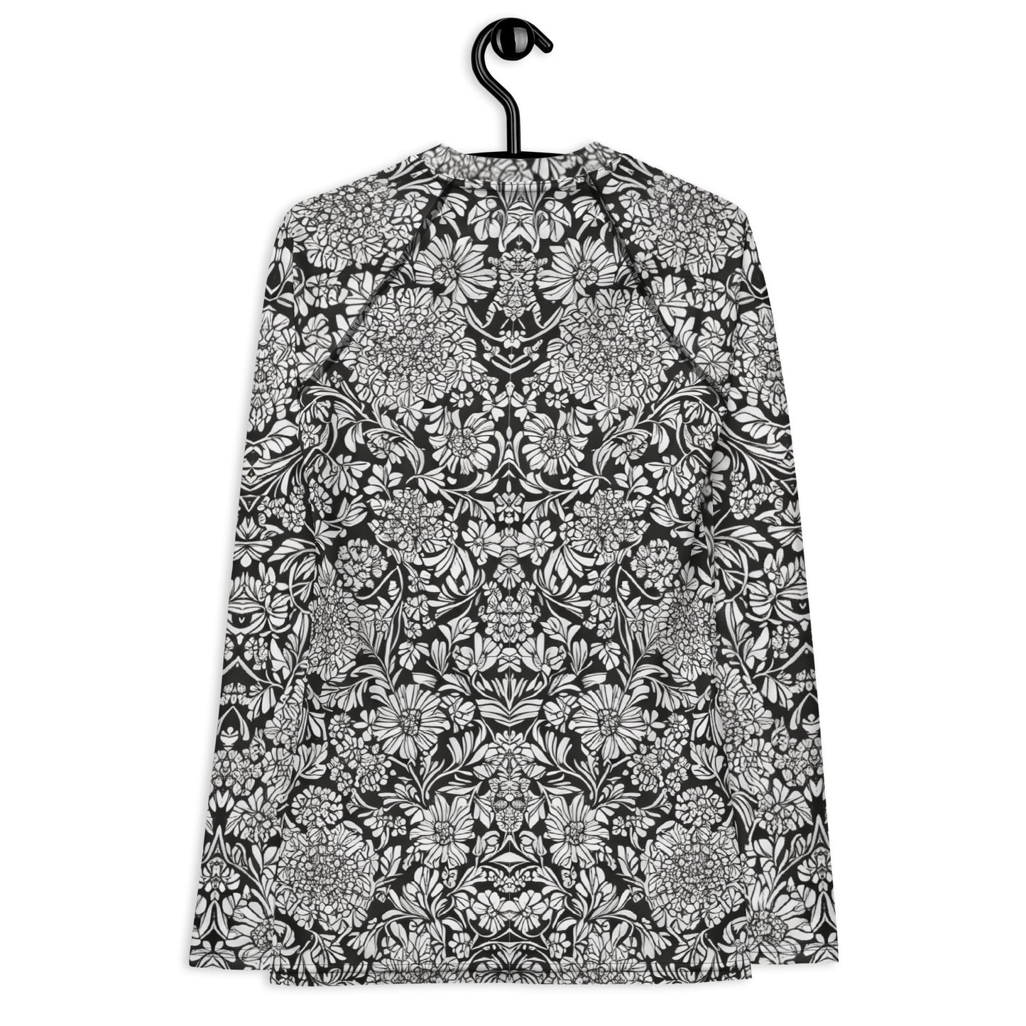 Monochrome Floral : Women's Rash Guard